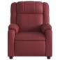 vidaXL Sillón reclinable de cuero sintético rojo tinto vidaXL Sillón reclinable de cuero sintético rojo tinto