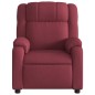 vidaXL Sillón de masaje reclinable de tela color vino tinto vidaXL Sillón de masaje reclinable de tela color vino tinto