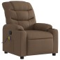 vidaXL Sillón reclinable con masaje de tela marrón vidaXL Sillón reclinable con masaje de tela marrón