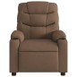 vidaXL Sillón reclinable con masaje de tela marrón vidaXL Sillón reclinable con masaje de tela marrón