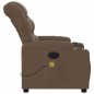 vidaXL Sillón reclinable con masaje de tela marrón vidaXL Sillón reclinable con masaje de tela marrón