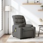 vidaXL Sillón de masaje reclinable de tela gris oscuro vidaXL Sillón de masaje reclinable de tela gris oscuro