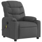 vidaXL Sillón de masaje reclinable de tela gris oscuro vidaXL Sillón de masaje reclinable de tela gris oscuro