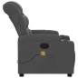 vidaXL Sillón de masaje reclinable de tela gris oscuro vidaXL Sillón de masaje reclinable de tela gris oscuro
