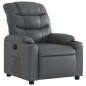 vidaXL Sillón reclinable de cuero sintético gris vidaXL Sillón reclinable de cuero sintético gris