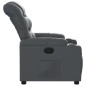 vidaXL Sillón reclinable de cuero sintético gris vidaXL Sillón reclinable de cuero sintético gris