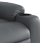 vidaXL Sillón reclinable de cuero sintético gris vidaXL Sillón reclinable de cuero sintético gris