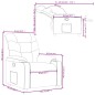 vidaXL Sillón reclinable de tela gris oscuro vidaXL Sillón reclinable de tela gris oscuro