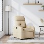 vidaXL Sillón reclinable de tela crema vidaXL Sillón reclinable de tela crema