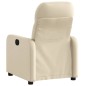 vidaXL Sillón reclinable de tela crema vidaXL Sillón reclinable de tela crema