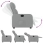 vidaXL Sillón reclinable de tela gris claro vidaXL Sillón reclinable de tela gris claro