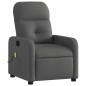 vidaXL Sillón de masaje reclinable de tela gris oscuro vidaXL Sillón de masaje reclinable de tela gris oscuro