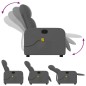 vidaXL Sillón de masaje reclinable de tela gris oscuro vidaXL Sillón de masaje reclinable de tela gris oscuro
