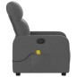 vidaXL Sillón de masaje reclinable de tela gris oscuro vidaXL Sillón de masaje reclinable de tela gris oscuro
