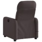 vidaXL Sillón de masaje reclinable de tela marrón oscuro vidaXL Sillón de masaje reclinable de tela marrón oscuro