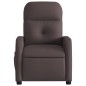 vidaXL Sillón de masaje reclinable de tela marrón oscuro vidaXL Sillón de masaje reclinable de tela marrón oscuro
