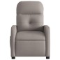 vidaXL Sillón de masaje reclinable de tela gris taupé vidaXL Sillón de masaje reclinable de tela gris taupé