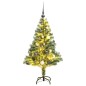 vidaXL Árbol de Navidad artificial con 150 LEDs bolas y nieve 120 cm vidaXL Árbol de Navidad artificial con 150 LEDs bolas y nieve 120 cm