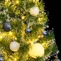 vidaXL Árbol de Navidad artificial con 150 LEDs bolas y nieve 120 cm vidaXL Árbol de Navidad artificial con 150 LEDs bolas y nieve 120 cm