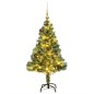 vidaXL Árbol de Navidad artificial con 150 LEDs bolas y nieve 150 cm vidaXL Árbol de Navidad artificial con 150 LEDs bolas y nieve 150 cm