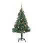 vidaXL Árbol de Navidad artificial con 150 LEDs bolas y nieve 150 cm vidaXL Árbol de Navidad artificial con 150 LEDs bolas y nieve 150 cm