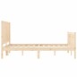 vidaXL Estructura de cama con cabecero madera maciza 140x200 cm vidaXL Estructura de cama con cabecero madera maciza 140x200 cm