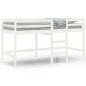 vidaXL Cama alta de niños escalera madera maciza pino blanco 80x200 cm vidaXL Cama alta de niños escalera madera maciza pino blanco 80x200 cm