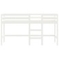 vidaXL Cama alta de niños escalera madera maciza pino blanco 80x200 cm vidaXL Cama alta de niños escalera madera maciza pino blanco 80x200 cm