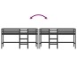 vidaXL Cama alta de niños escalera madera maciza pino negra 90x200 cm vidaXL Cama alta de niños escalera madera maciza pino negra 90x200 cm
