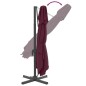 vidaXL Sombrilla colgante de doble techo rojo burdeos 400x300 cm vidaXL Sombrilla colgante de doble techo rojo burdeos 400x300 cm