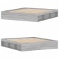 vidaXL Estructura de cama gris Sonoma 180x200 cm vidaXL Estructura de cama gris Sonoma 180x200 cm