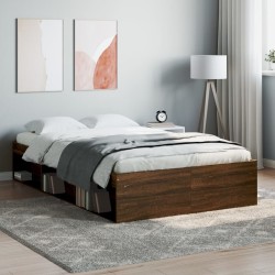 vidaXL Estructura de cama marrón roble 120x190 cm
