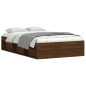 vidaXL Estructura de cama marrón roble 120x190 cm vidaXL Estructura de cama marrón roble 120x190 cm