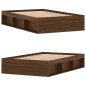 vidaXL Estructura de cama marrón roble 120x190 cm vidaXL Estructura de cama marrón roble 120x190 cm