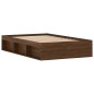 vidaXL Estructura de cama marrón roble 120x190 cm vidaXL Estructura de cama marrón roble 120x190 cm