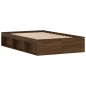 vidaXL Estructura de cama marrón roble 120x190 cm vidaXL Estructura de cama marrón roble 120x190 cm