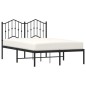 vidaXL Estructura de cama con cabecero metal negro 120x190 cm vidaXL Estructura de cama con cabecero metal negro 120x190 cm