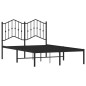 vidaXL Estructura de cama con cabecero metal negro 120x190 cm vidaXL Estructura de cama con cabecero metal negro 120x190 cm
