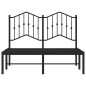 vidaXL Estructura de cama con cabecero metal negro 120x190 cm vidaXL Estructura de cama con cabecero metal negro 120x190 cm