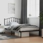 vidaXL Estructura de cama con cabecero metal negro 100x200 cm vidaXL Estructura de cama con cabecero metal negro 100x200 cm