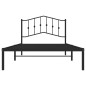 vidaXL Estructura de cama con cabecero metal negro 100x200 cm vidaXL Estructura de cama con cabecero metal negro 100x200 cm