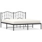 vidaXL Estructura de cama con cabecero metal negro 160x200 cm vidaXL Estructura de cama con cabecero metal negro 160x200 cm