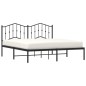 vidaXL Estructura de cama con cabecero metal negro 160x200 cm vidaXL Estructura de cama con cabecero metal negro 160x200 cm