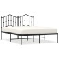 vidaXL Estructura de cama con cabecero metal negro 140x200 cm vidaXL Estructura de cama con cabecero metal negro 140x200 cm