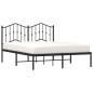vidaXL Estructura de cama con cabecero metal negro 140x200 cm vidaXL Estructura de cama con cabecero metal negro 140x200 cm