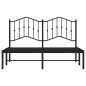 vidaXL Estructura de cama con cabecero metal negro 140x200 cm vidaXL Estructura de cama con cabecero metal negro 140x200 cm