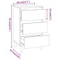 vidaXL Mesita de noche madera contrachapada blanco brillo 40x35x70 cm vidaXL Mesita de noche madera contrachapada blanco brillo 40x35x70 cm