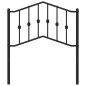 vidaXL Cabecero de metal negro 80 cm vidaXL Cabecero de metal negro 80 cm