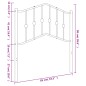vidaXL Cabecero de metal negro 80 cm vidaXL Cabecero de metal negro 80 cm