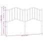 vidaXL Cabecero de metal negro 135 cm vidaXL Cabecero de metal negro 135 cm